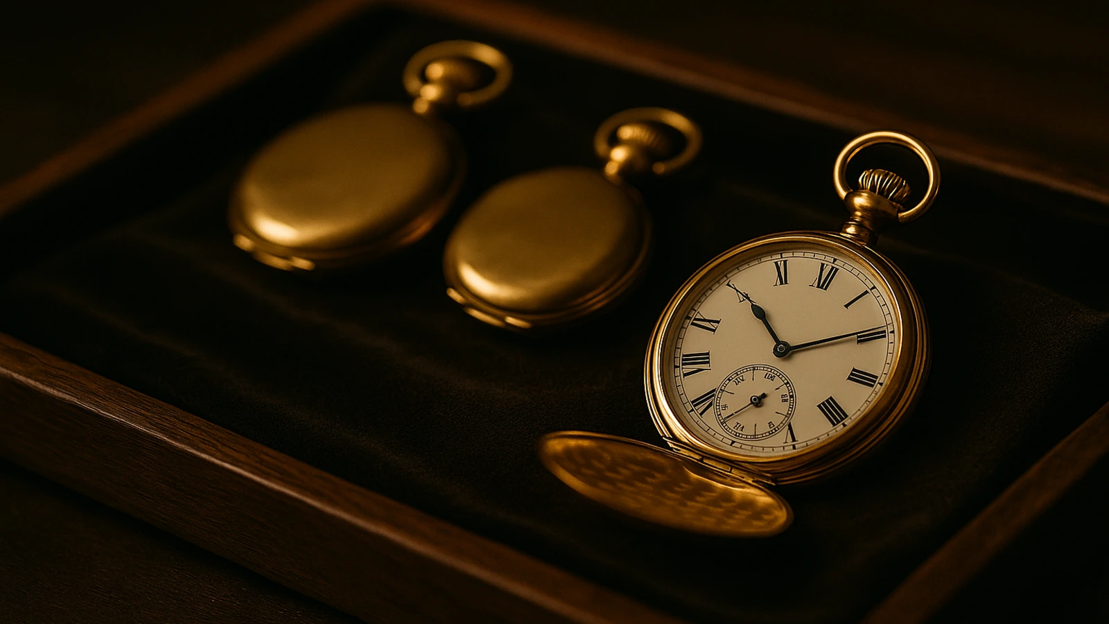 Assortment of high-end pocket watch brands